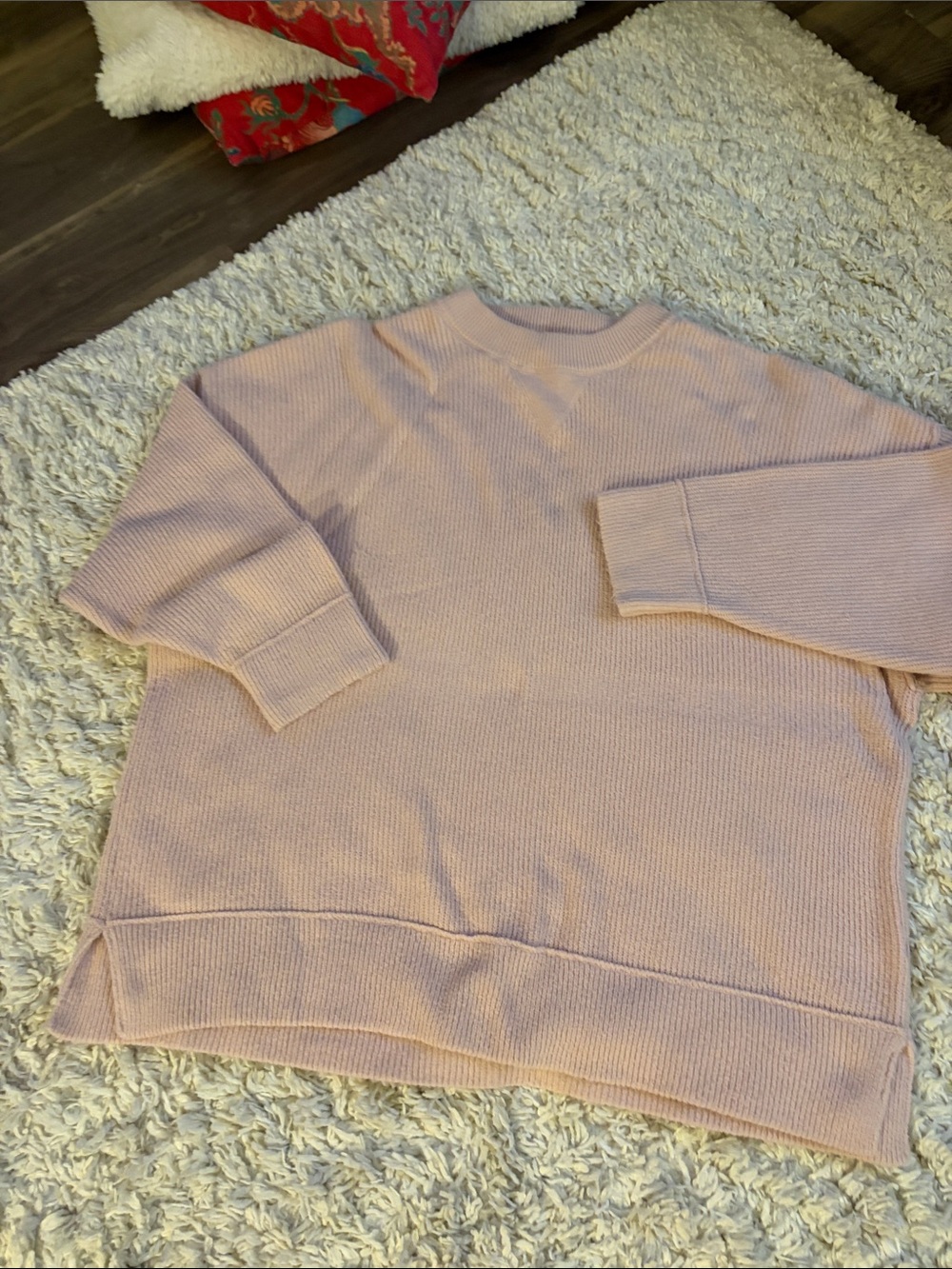 aerie Soft Pink Crewneck Sweater